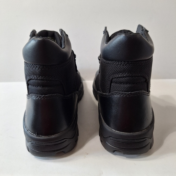 Bates Whimsigoth Black Leather Grunge Gorpcore 5" Tactical Lug Sole Sport Boot 9 - Picture 6 of 10